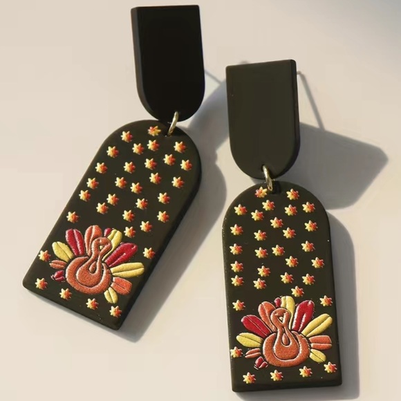 Turkey Dangle Earrings - Picture 1 of 5